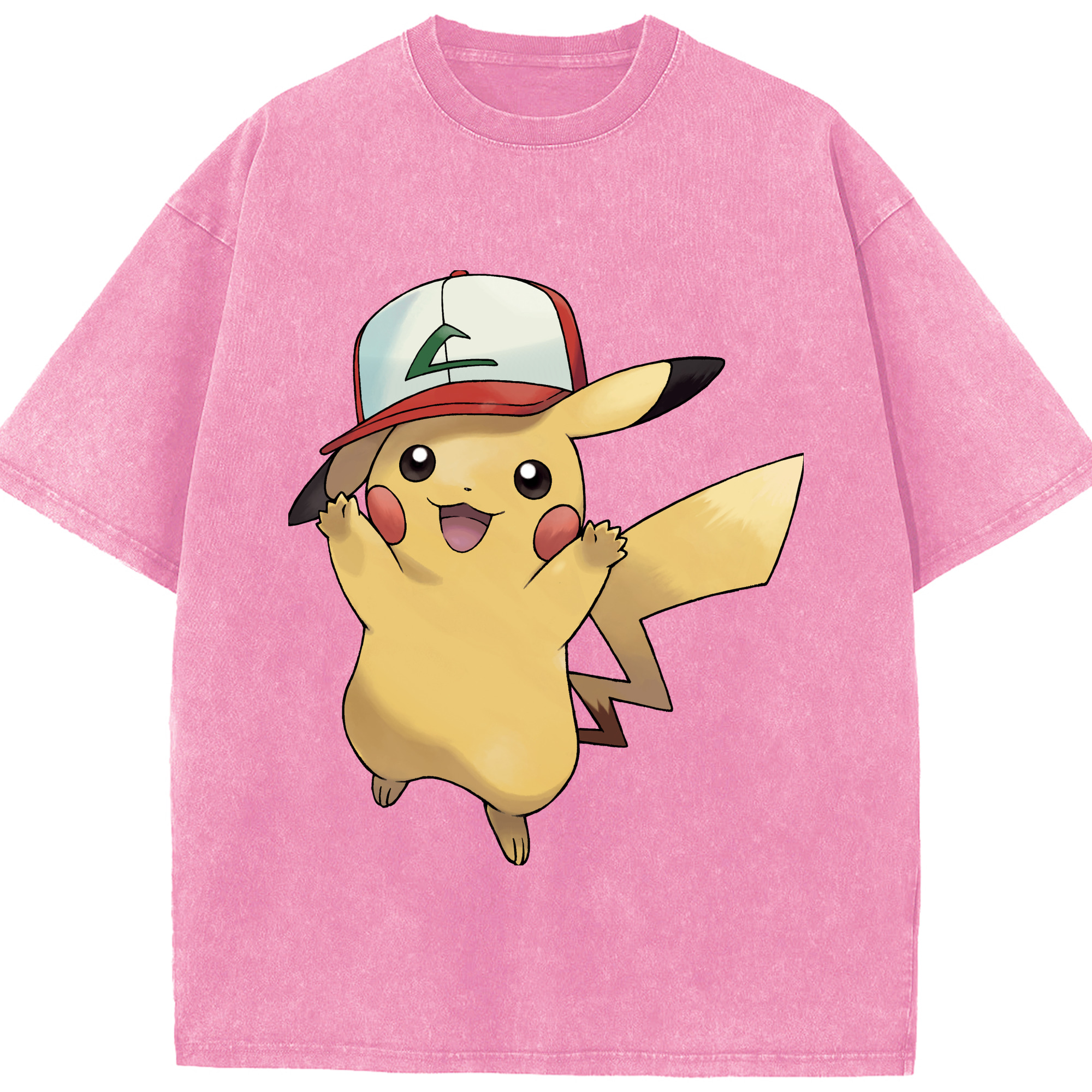 （画像用） ポケットモンスター Pokémon 綿100% ヴィンテージ風 半袖Tシャツ（フロントプリント）